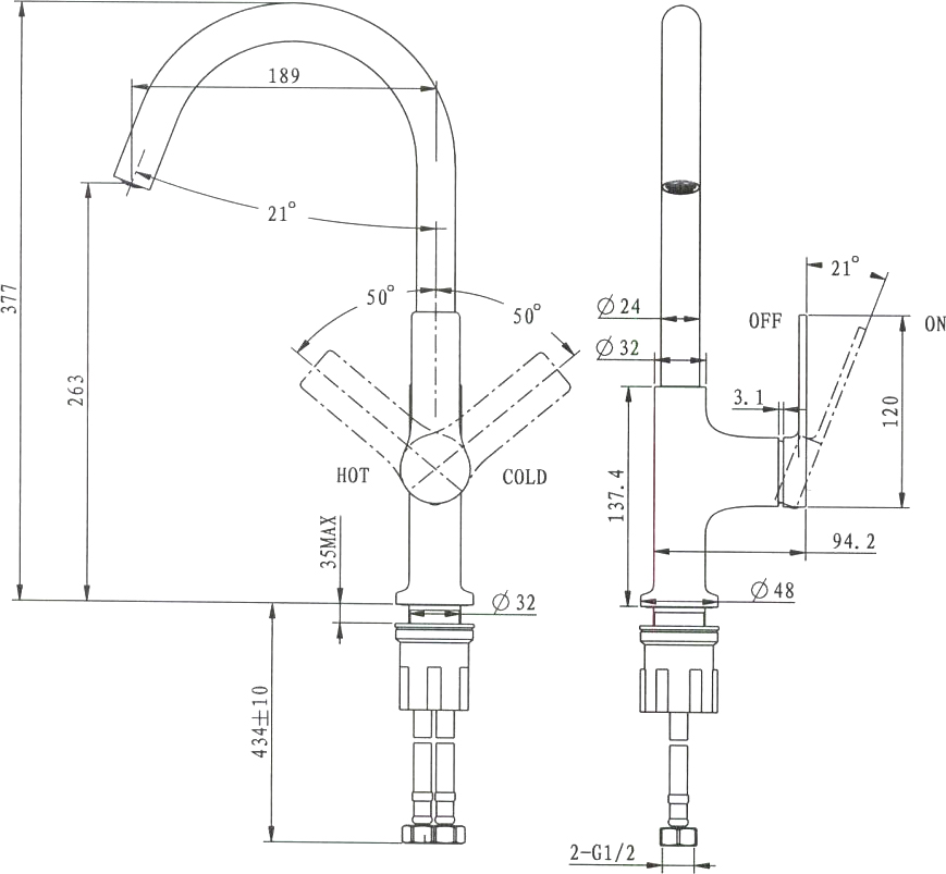 Комплект Мойка кухонная Domaci Палермо PR-565-002 бежевая + Смеситель STWORKI