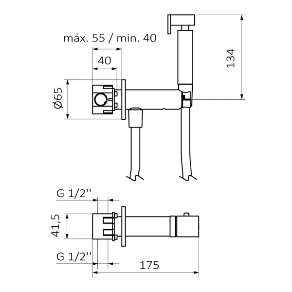 Душевая лейка GRB Intimixer 8229100 хром