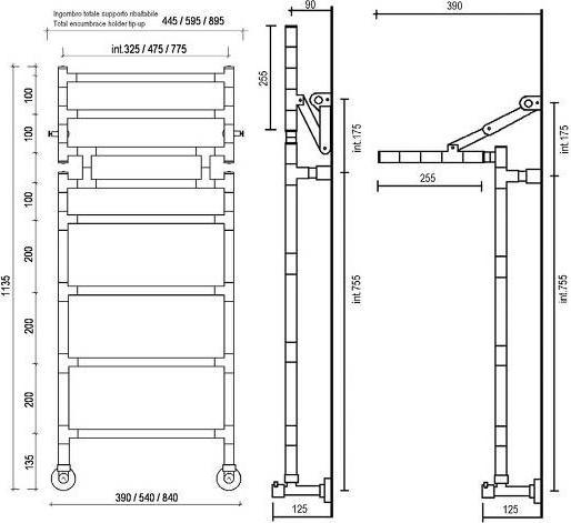 Полотенцесушитель водяной Margaroli Sereno 483-8M 4834708CRP, хром