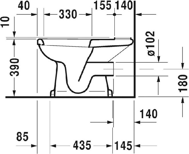 Напольный унитаз Duravit 1930 Series 0227090000 (022709 00 00)