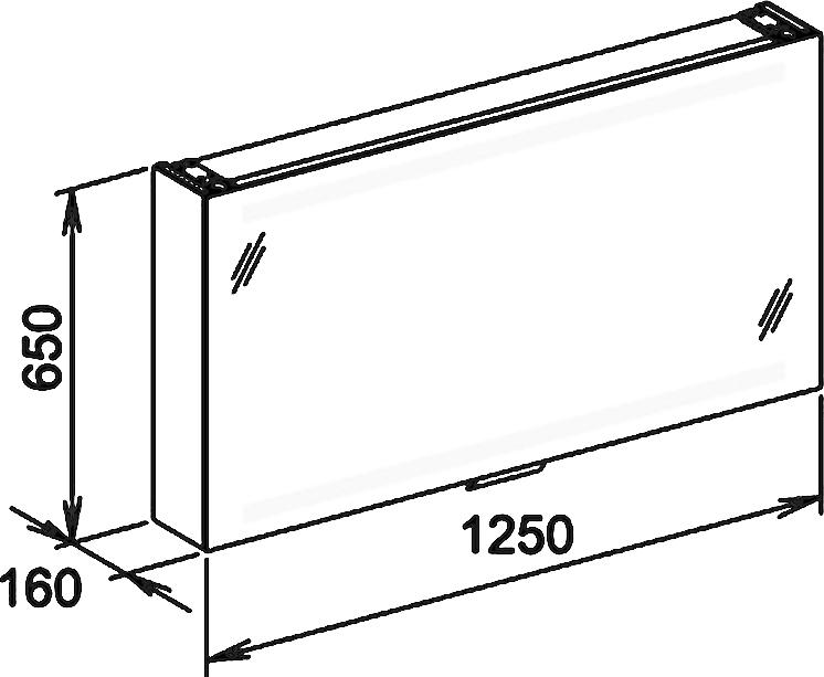 Зеркало-шкаф Keuco Edition 300 125 см