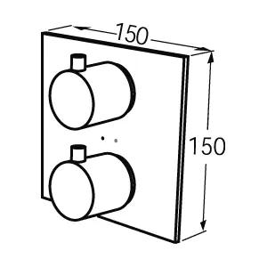 Смеситель для душа Jado Geometry F1361AA хром