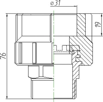 Муфта Kalde 3222-nmo-321006 32х1"