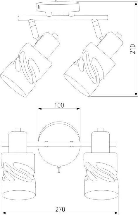 Спот Eurosvet Ansa 20120/2 золото