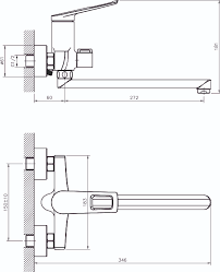 Смеситель Rush Crete CR3535-51 универсальный