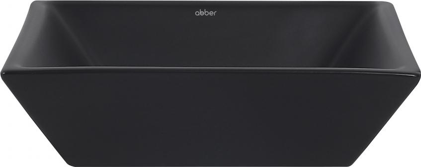 Раковина накладная Abber Rechteck AC2214MB, черный матовый