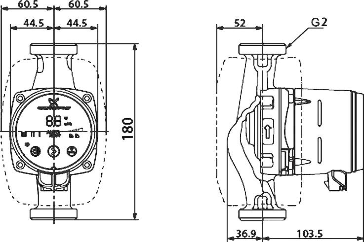 Циркуляционный насос Grundfos Alpha2 32-40 180