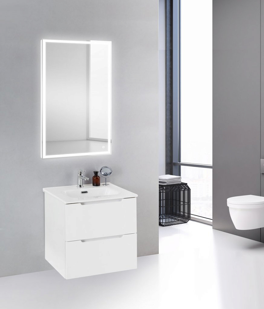 Тумба для комплекта BelBagno ETNA39-600/390-2C-SO-BL-P bianco lucido