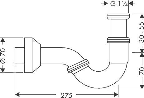 Сифон для биде Hansgrohe 55237000