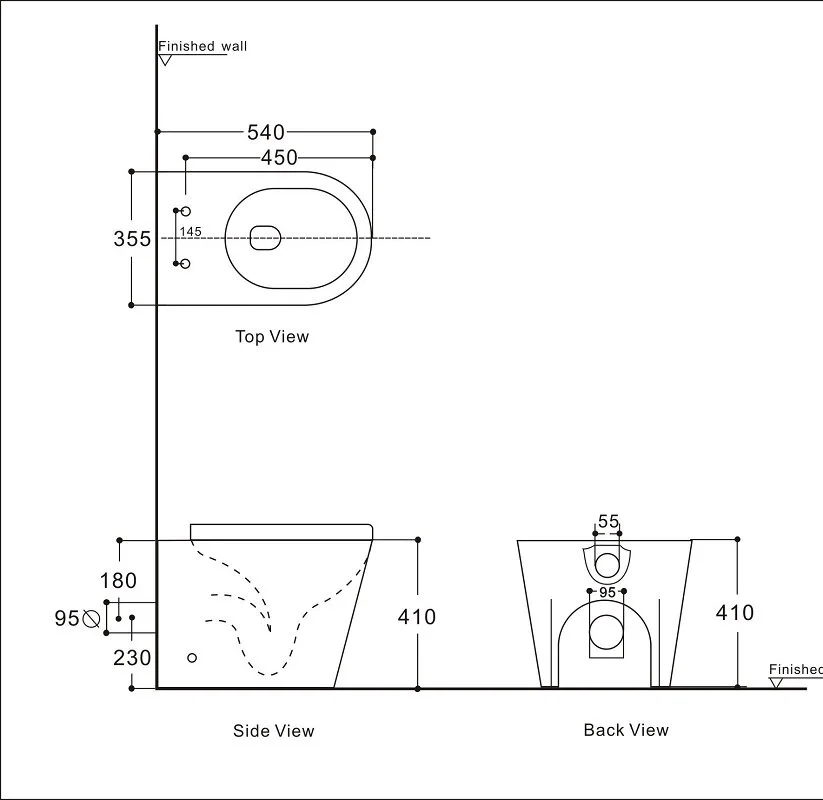 Приставной унитаз Aquanet Tavr 2.0 F LX-1908 (243544) безободковый Rimless, с крышкой-сиденьем Soft Close - Slimseat