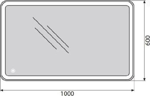 Зеркало BelBagno SPC-MAR-1000-600-LED-TCH