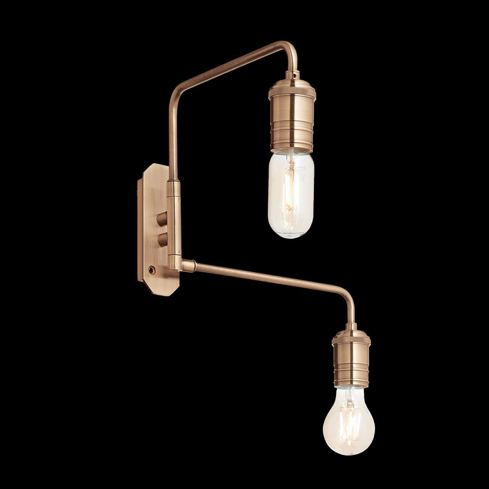 Бра Ideal Lux Triumph Ap2 Ottone Antico 160245