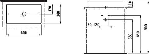 Раковина Laufen Living 8.1143.4.000.112.1 60 см