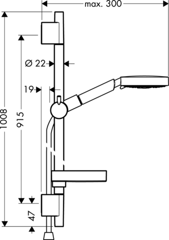 Душевой гарнитур Hansgrohe Raindance S 27884000