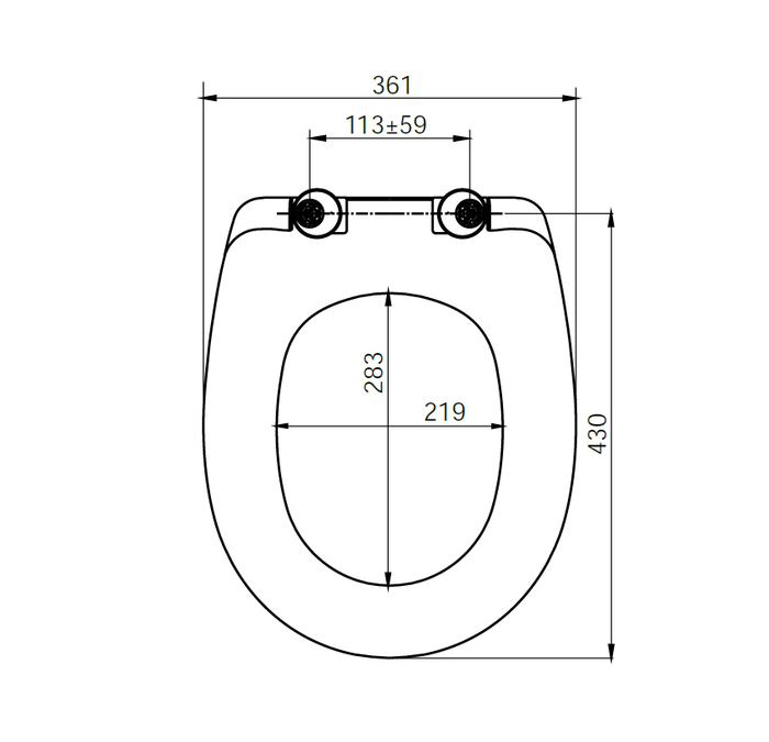 Крышка-сиденье Iddis ID 136 Dp Sc белый