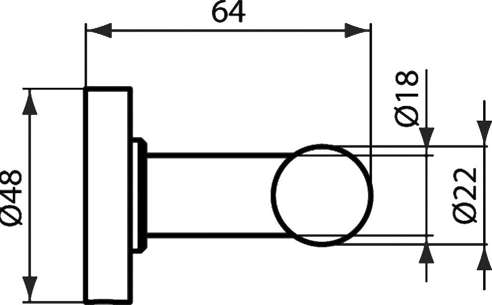 Крючок Ideal Standard IOM двойной