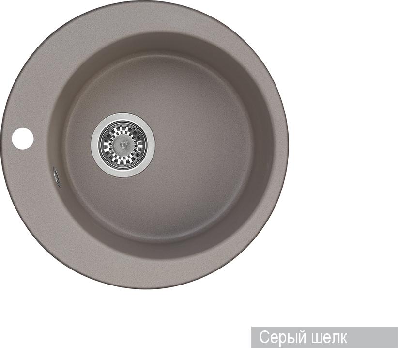 Кухонная мойка Aquaton Иверия 48 1A711032IV250, серый