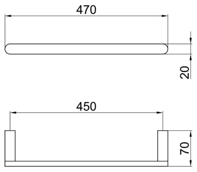 Полотенцедержатель Webert Living LV500501560 черный