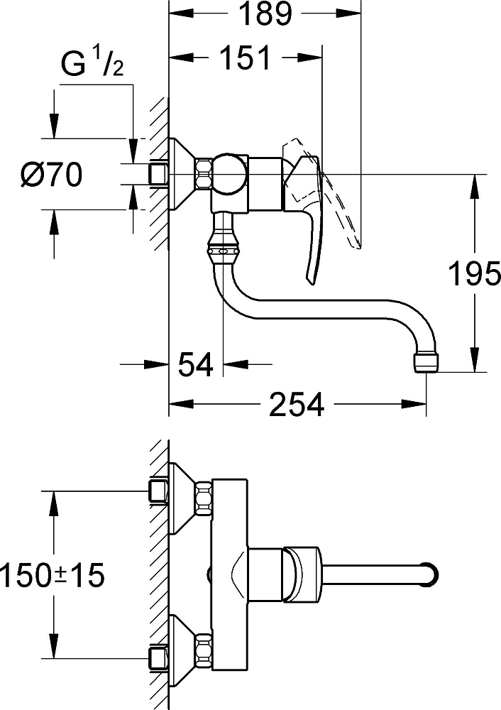 Смеситель для кухонной мойки Grohe Eurostyle 33982001