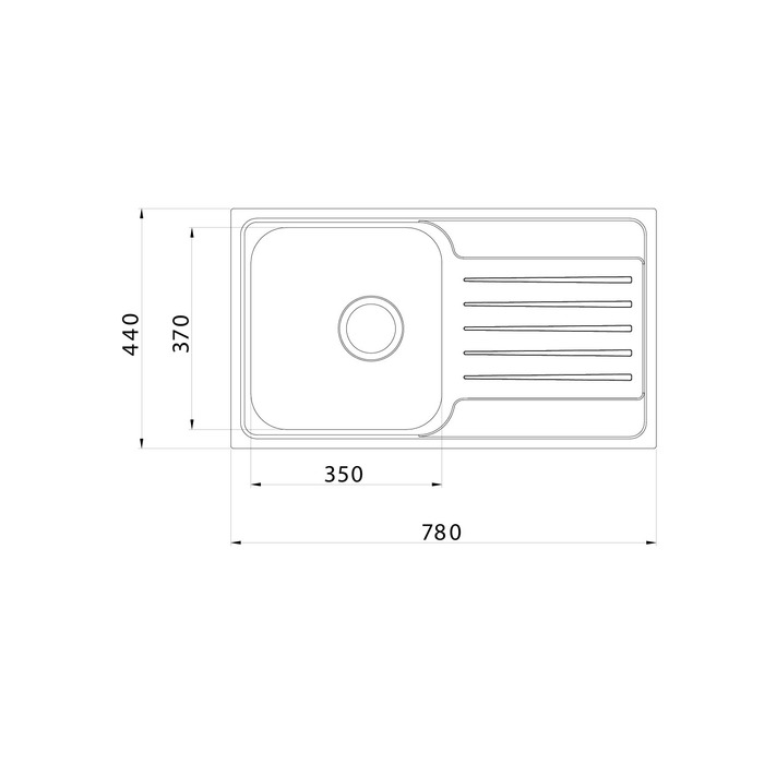 Мойка кухонная Iddis Sound SND78PDi77 хром