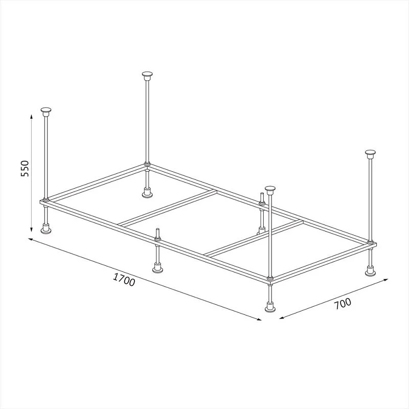 Акриловая ванна Berges Tari 170х80 50030 белый