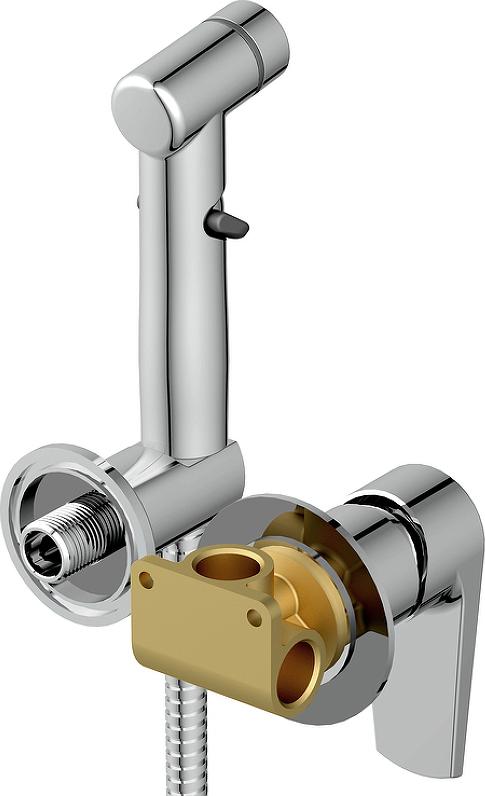 Гигиенический душ со смесителем Cersanit Moduo 64105, хром