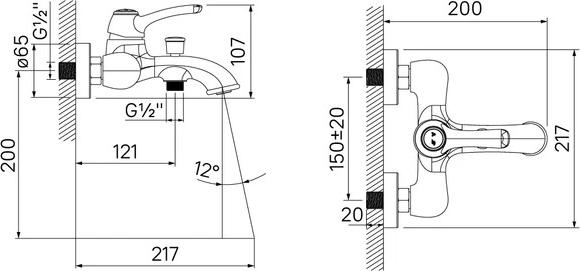 Смеситель для ванны Iddis Oldie OLDYG00i02, золото