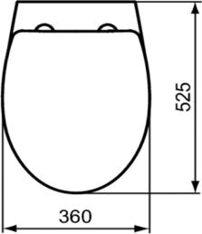 Крышка-сиденье для унитаза Ideal Standard Eurovit R195001