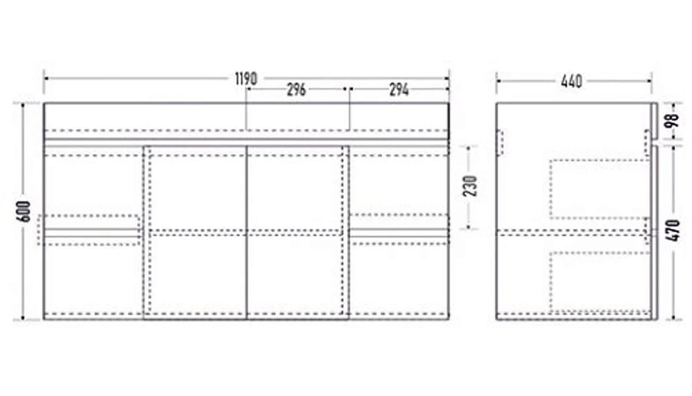 Тумба под раковину Mirsant Next MRM0034 белый