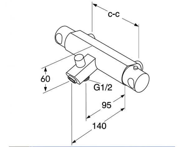 Смеситель для ванны с душем Gustavsberg Coloric GB41219223 23 черный