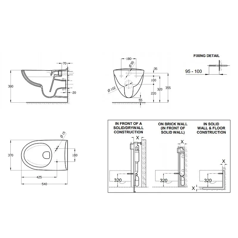 Инсталляция Geberit с унитазом Roca Victoria 346393+ZRU80139+111.300 Rimless, крышка-сиденье стандарт, комплект