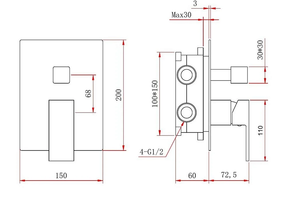 Душевая система Berges Nardis 71006 черный