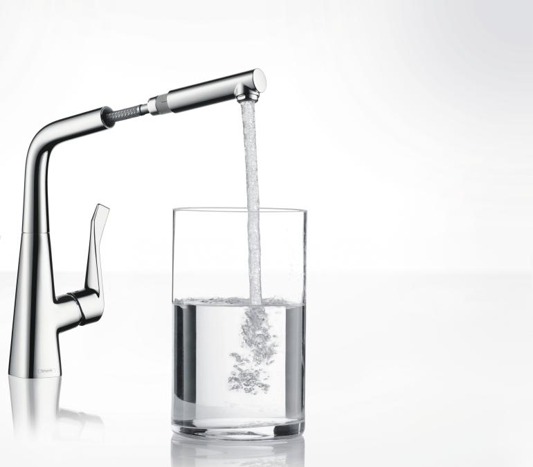 Смеситель для кухни Hansgrohe Metris 14821800, под сталь