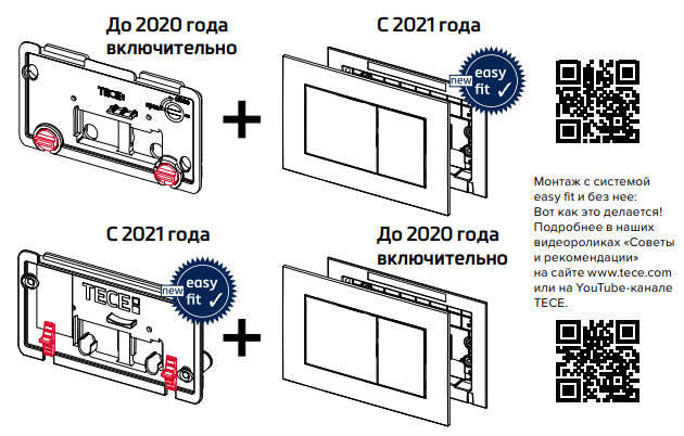 Система инсталляции для унитазов Tece TECEprofil 9300302