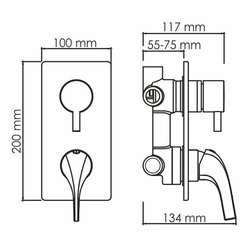 Душевая система WasserKRAFT Sauer 7100 A71208 золото