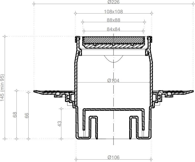 Душевой трап Pestan Confluo Standard Plate Vertical 13702567, хром