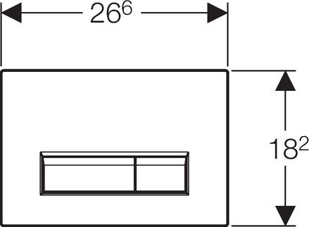 Кнопка смыва Geberit Sigma 40 115.600.SQ.1 со встроенной системой удаления запахов, коричневый