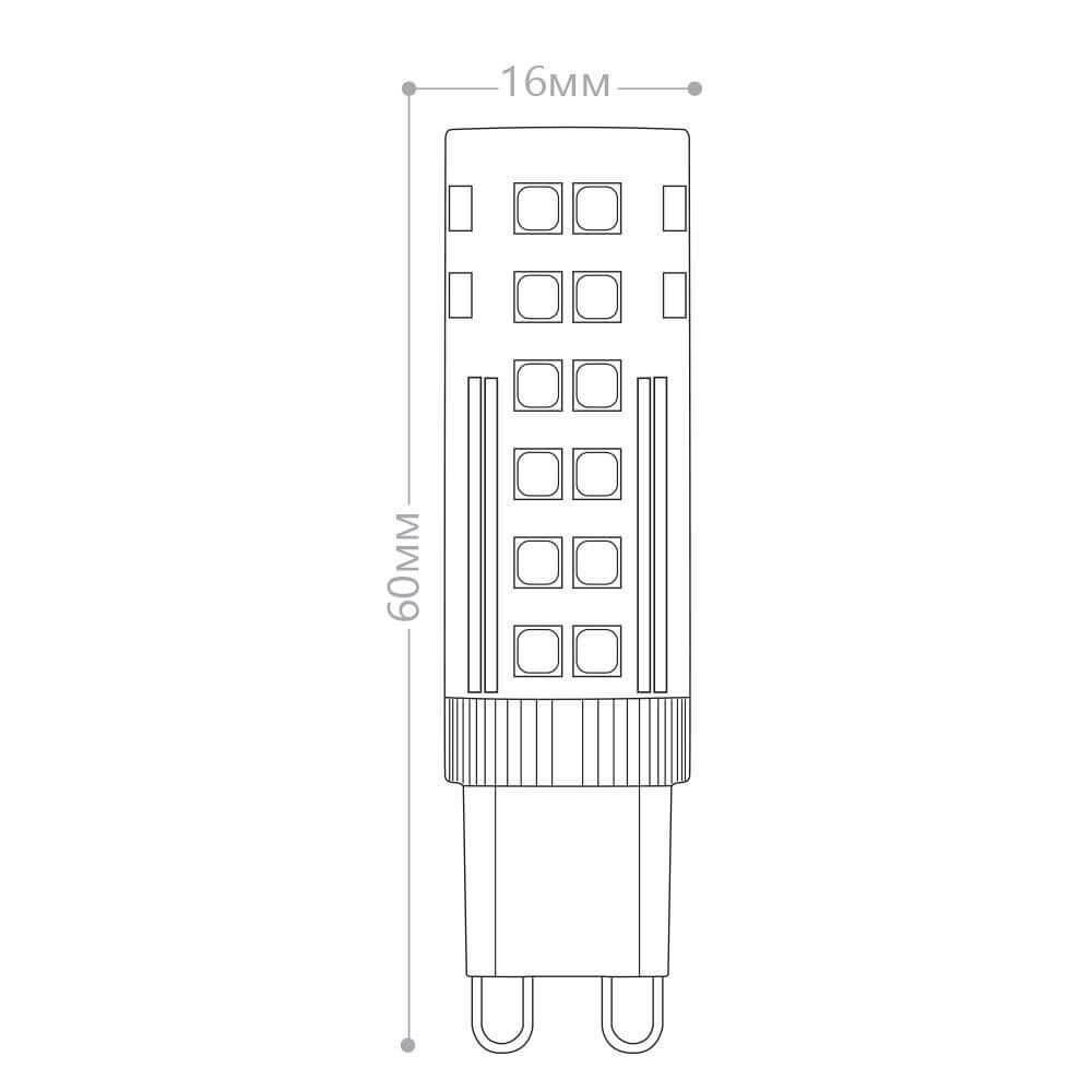 Лампа светодиодная Feron G9 7W 2700K прозрачная LB-433 25766