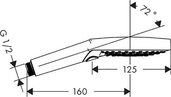 Душевая лейка Hansgrohe Raindance Select S 120 3jet P 26014000