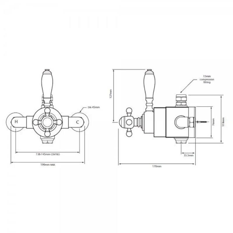 Душевая система Heritage SHDDUAL01