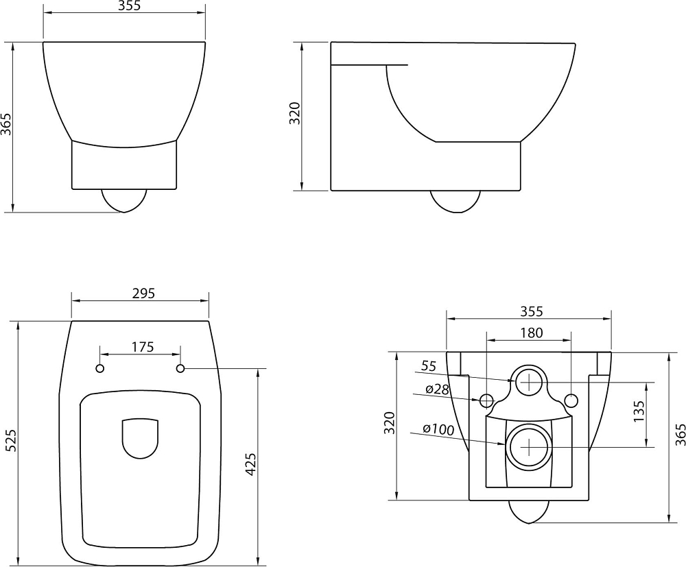 Подвесной унитаз BelBagno Lago BB128CH