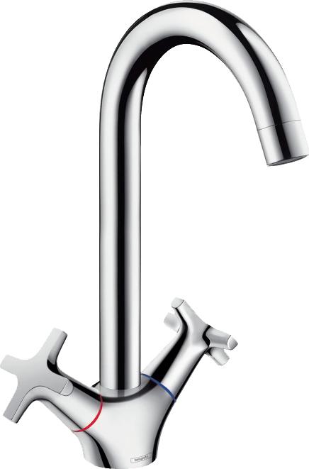 Глянцевый смеситель для кухни Hansgrohe Logis 71285000