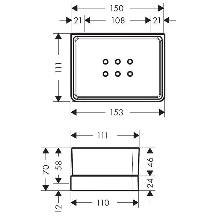 Полка Axor Universal Softsquare 42802990 золото