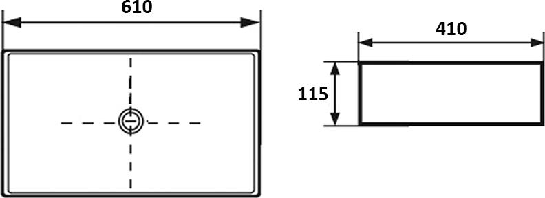 Раковина накладная Delice Beatrice RC1.6040