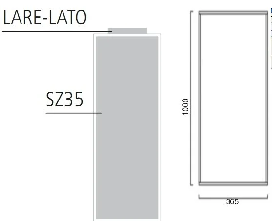 Зеркало Catalano Sz SZ35 белый