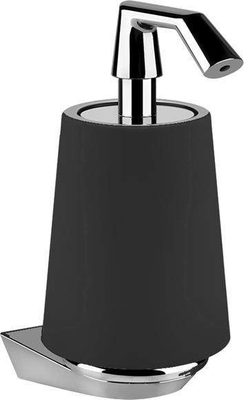 Дозатор для жидкого мыла Gessi Cono 45413#299, хром / black XL