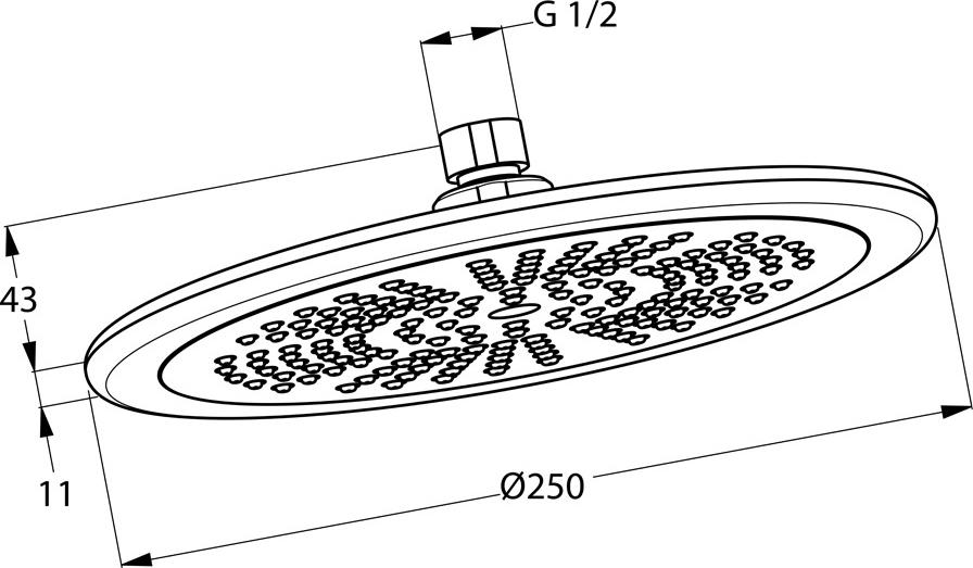 Верхний душ Kludi Freshline 6751105-00