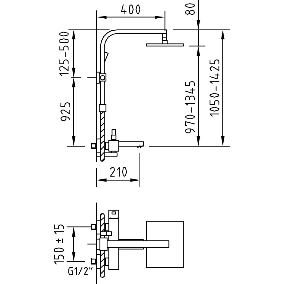 Душевая система Clever Bimini 97055 хром