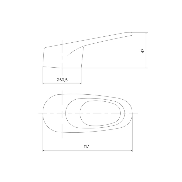 Ручка для смесителя Iddis Optima Home 99435C49SM хром