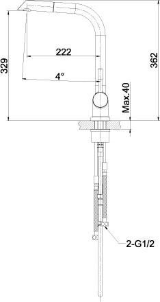 Смеситель Lemark Expert LM5075S для кухонной мойки